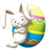 Conejo de pascua con huevos 7