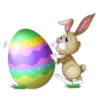 Conejo de pascua con huevos 10