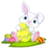 Conejo de pascua con huevos 13