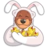 Disfrazado de conejo de pascua 10